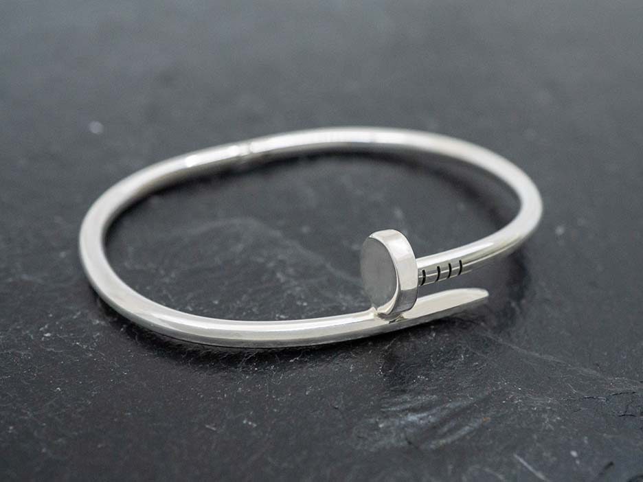 Silver Nail Bangle